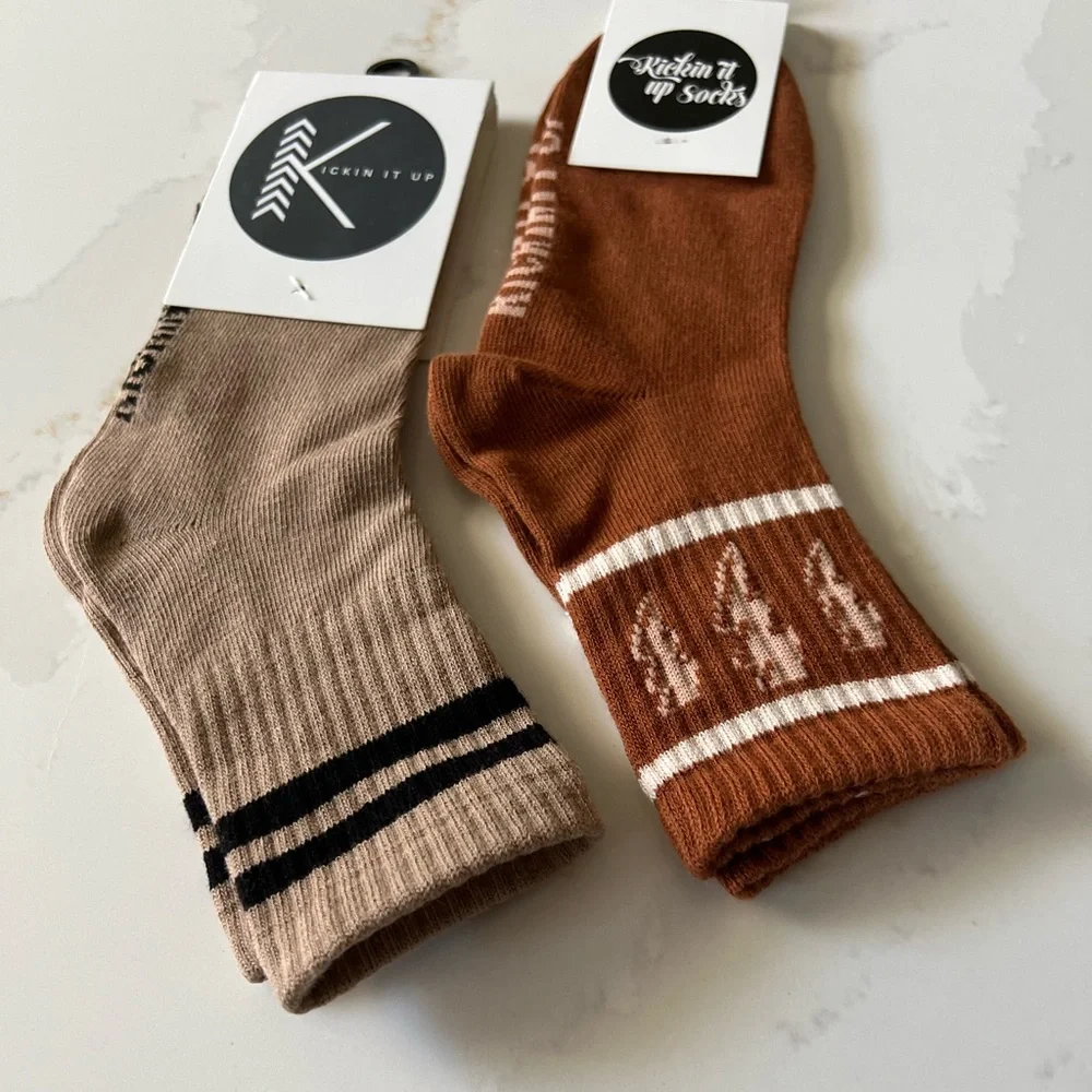 Kickin It Up Socks - Two Pack - Big Kids Size L 1-7 NWT